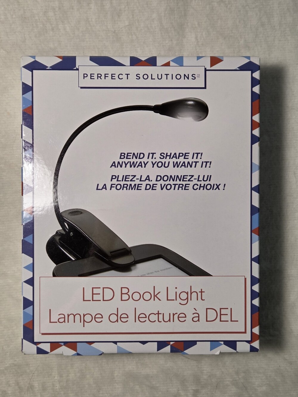 Black LED Book Light Super Bright White Light Clip Lamp